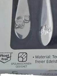 Crofton Kinderbesteck 4-tlg Edelstahl Set Silber Spülmaschinenfest 3