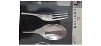 Crofton Kinderbesteck 4-tlg Edelstahl Set Silber Spülmaschinenfest 4
