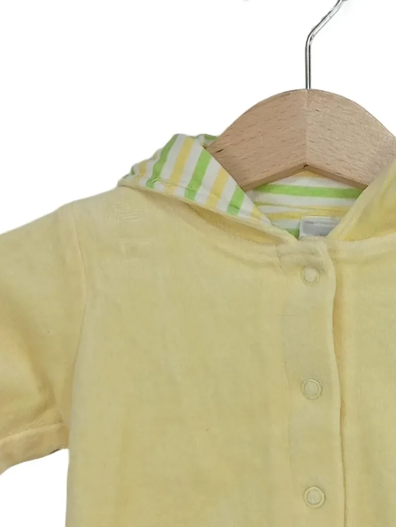 Baby Club Sweatjacke Kapuze Ente Gelb Gr. 62 Baumwolle 2