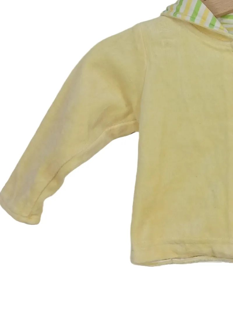Baby Club Sweatjacke Kapuze Ente Gelb Gr. 62 Baumwolle 4