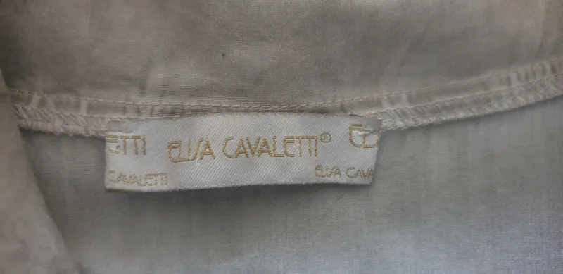 Elisa Cavaletti Damen Leichte Jacke Gr. L/42 Grau Stickerei Baumwolle 5