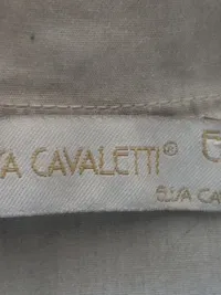 Elisa Cavaletti Damen Leichte Jacke Gr. L/42 Grau Stickerei Baumwolle 6