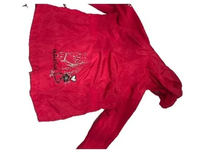 OUTBURST Leichte Kinder Jacke Mädchen Rot Kapuze Tiermotiv Gr. 98