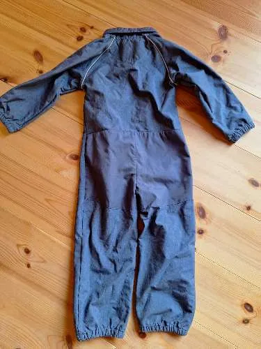 TCM Tchibo Kinder Schneeanzug Overall Gr. 110/116 Blau Fleece gefüttert