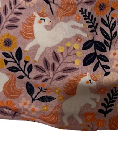 ALANA Kinder Mütze Rosa Baumwolle Tiermotiv Blumen Freizeit