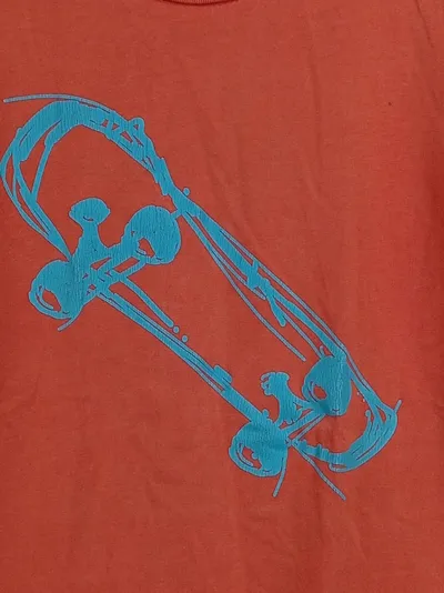 Mini Boden Kinder T-Shirt Jungen Skateboard Print Orange Gr. 134/9-10J