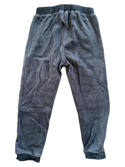 Friends Jogginghose Kinder Gr. 98 Grau Nicki Velour Hose Bequem Freizeit