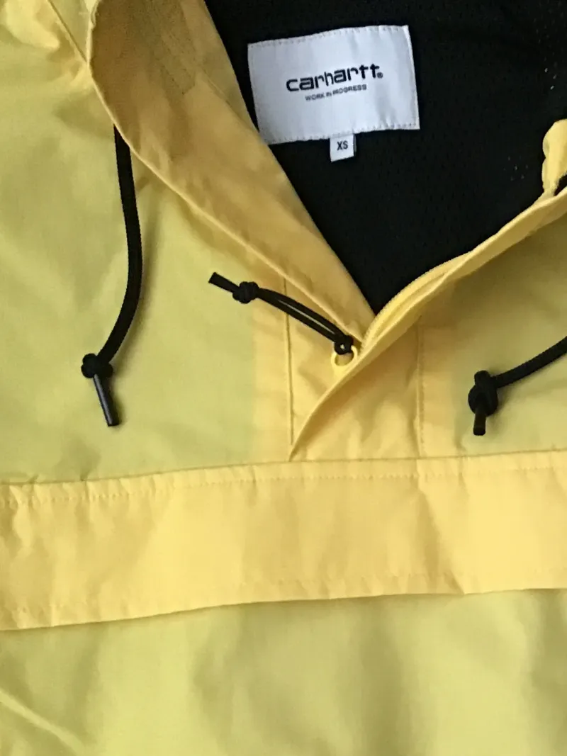 Carhartt WIP Anorak Windbreaker Jacke Damen Gelb Gr. 34 XS Kapuze Outdoor 3