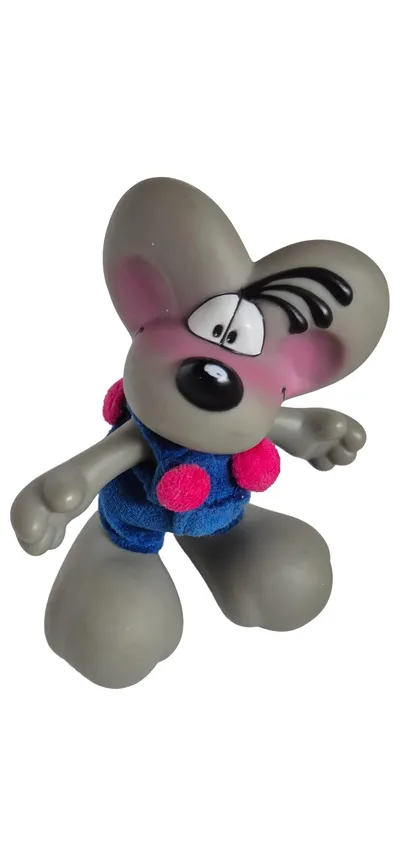 Diddl Maus Figur Latzhose Sammelfigur 12cm Thomas Goletz Vintage