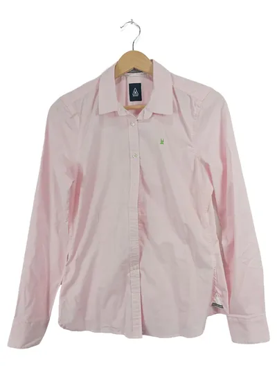 Gaastra Damen Hemdbluse Rosa Langarm Baumwolle Gr. S 36