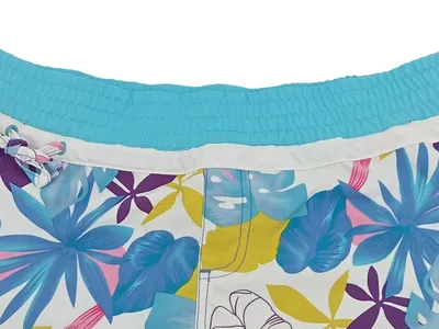 Yamamay Damen Badeshorts Gr. M Tropical Muster Türkis Bunt Sommer