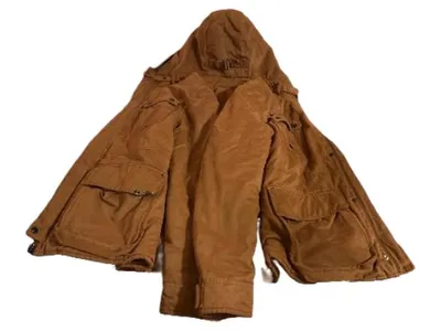 G-Star RAW Damen Parka Winterjacke Fellkapuze Braun Gr. XL