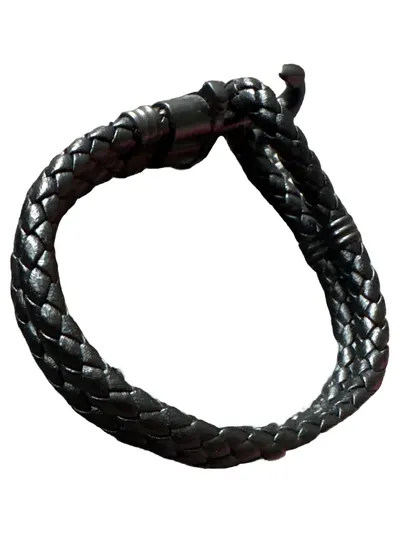 PAUL HEWITT Herren Leder Armband Anker Maritim Schwarz Freizeit