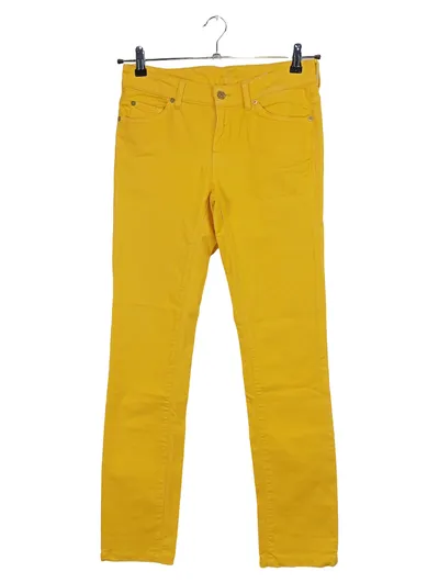 7 For All Mankind Damen Jeans Regular Fit Gelb W29 L30 Stretch