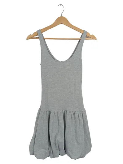 Miss Selfridge Damen Ballonkleid Gr. 32 Grau Meliert Jersey
