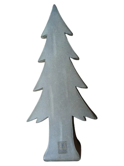 FABRIANO Weihnachtsbaumständer Keramik Beige Deko 37cm Weihnachten