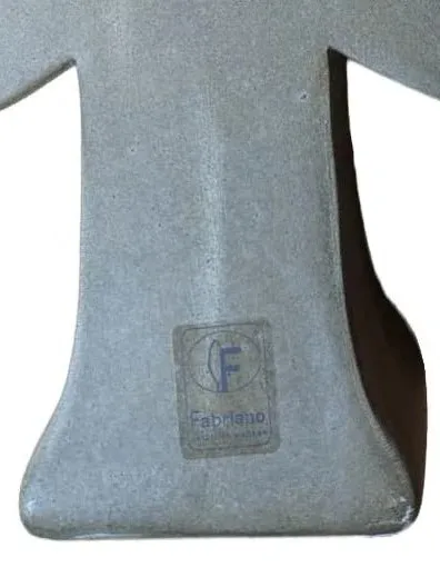 FABRIANO Weihnachtsbaumständer Keramik Beige Deko 37cm Weihnachten