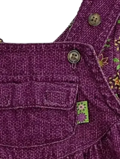 H&M Baby Latzhose Cord Mädchen Gr. 56 Lila Baumwolle