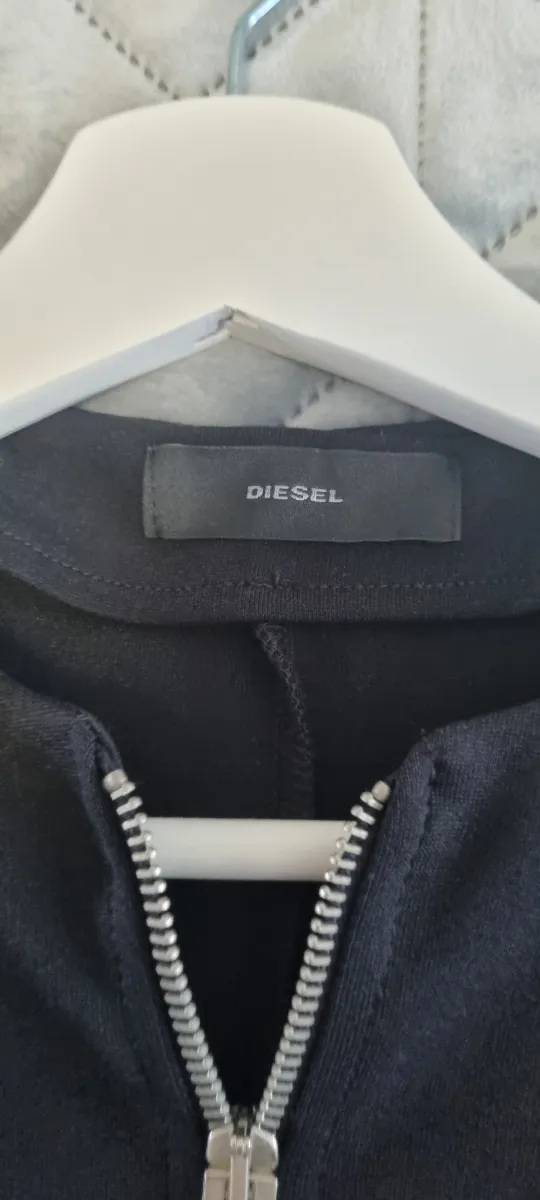 Diesel Damen Minikleid Schwarz Reißverschluss Bodycon XS Freizeitkleid 4