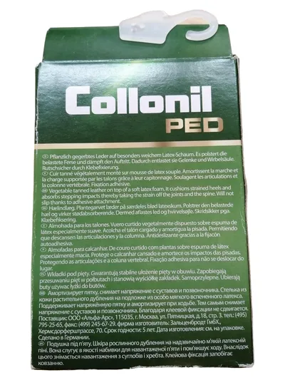 COLLONIL TOPFIT Fersenkissen Einlegesohlen Leder Beige Gr. 38 Damen Komfort