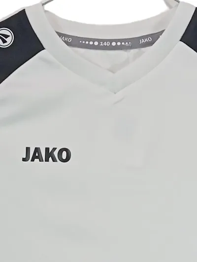 JAKO Sport Shirt Kinder Gr. 140 Weiß Anthrazit Fußball Trikot