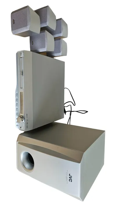 JVC XV-THA35 Lautsprecher Box Set 7-teilig Heimkino Silber