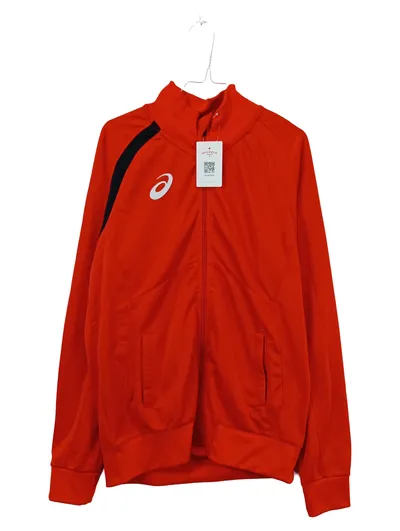 ASICS Trainingsjacke Herren XL Rot Sportjacke Laufjacke Fitness
