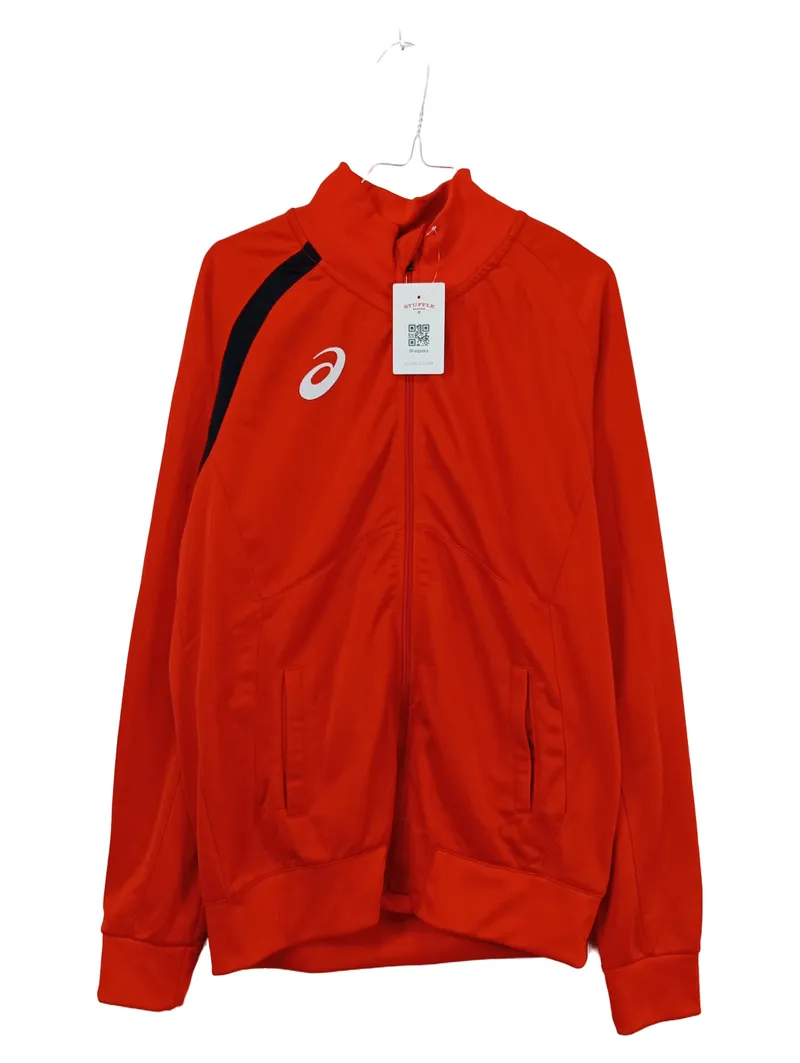 ASICS Trainingsjacke Herren XL Rot Sportjacke Laufjacke Fitness 1