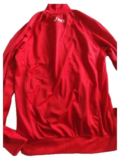 ASICS Trainingsjacke Herren XL Rot Sportjacke Laufjacke Fitness