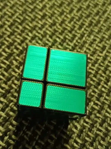 MoYu RS2M 2x2 Speedcube Zauberwürfel Magnetisch Grün Metallic Geduldspiel