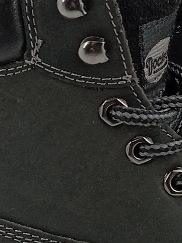 Dockers by Gerli Damen Stiefel Gr. 38 Grau Leder Boots Outdoor 3