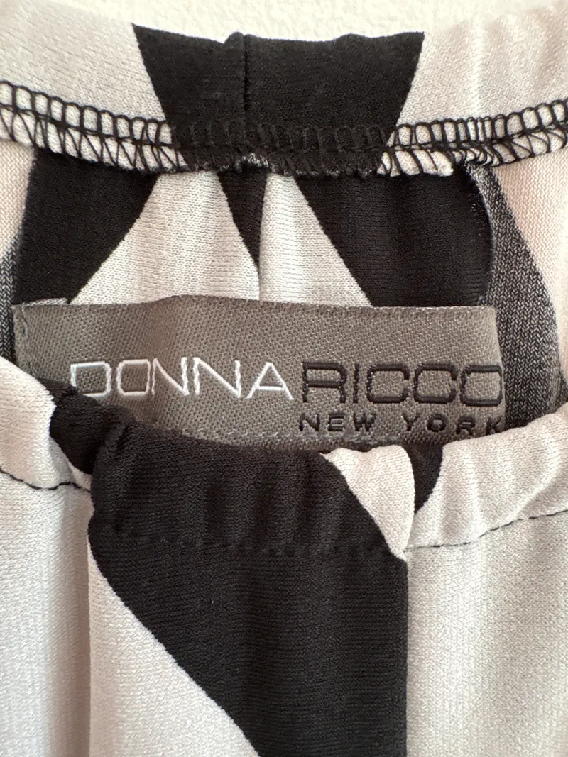 Donna Ricco Damen Maxikleid Zickzack Geometrisch Sommer Freizeit Gr. 36 4