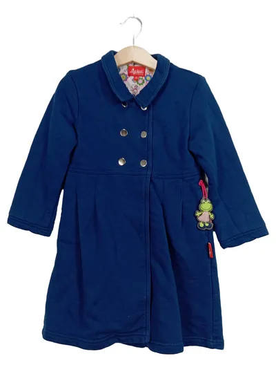 sigikid Mädchen Übergangsmantel Jacke Baumwolle Blau Gr. 110