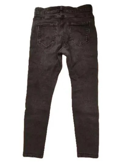 ZARA Herren Destroyed Jeans Schwarz Skinny W31 Gr. 40 Stretch Denim