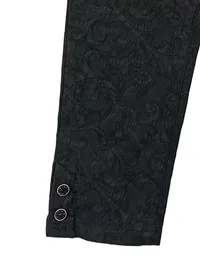 Alfredo Pauly Stoffhose Damen Gr. 40 Schwarz Paisley Elegant 4