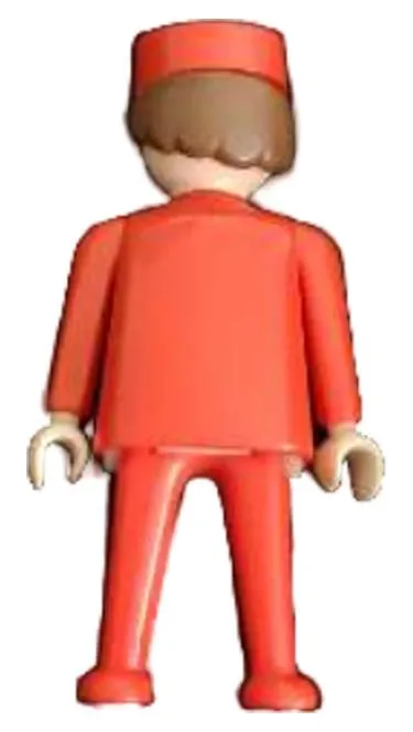 Playmobil Figur Ritter Soldat Rot Uniform Kappe Vintage Klassik 8 cm