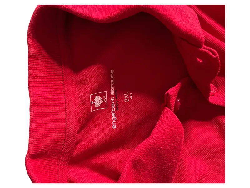 Engelbert Strauss Poloshirt Herren Gr. 2XXL Rot Workwear Arbeitsshirt Baumwolle 4