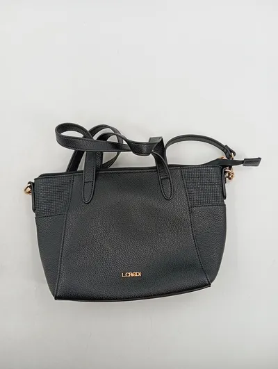 L.CREDI Henkeltasche Damen Schwarz Business Handtasche