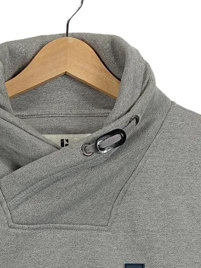 Garcia Pullover Herren Sweatshirt Schalkragen Gr. 48/M Grau Baumwolle Casual