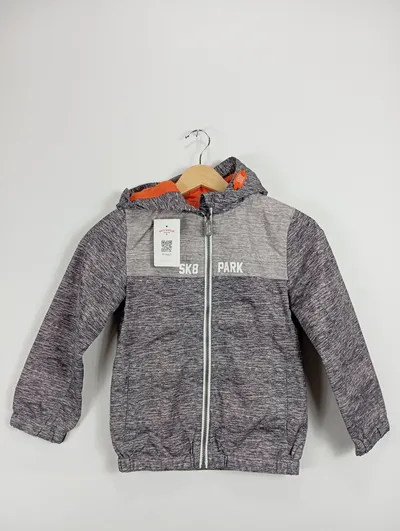 Palomino Kinder Leichte Jacke Meliert Kapuze Sportlich Grau Gr. 128