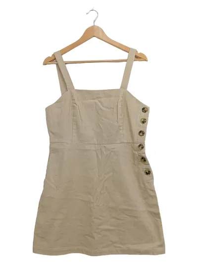 mng Damen Freizeitkleid Cord Beige Gr. 38;M Casual
