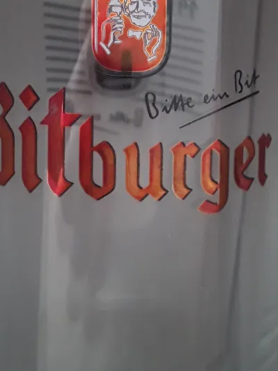 Bitburger Kenner-Gläserset 2er Bierglas Logo Klassisch Transparent 14cm