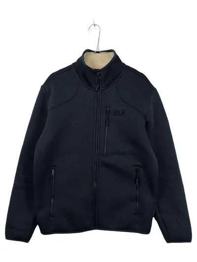 Jack Wolfskin Fleecejacke Herren Gr. 38/M Grau Outdoor Jacke