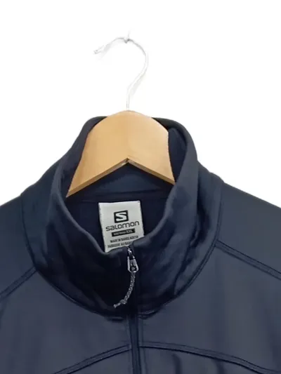 Salomon Herren Sport Shirt Langarm Pullover XXL Blau