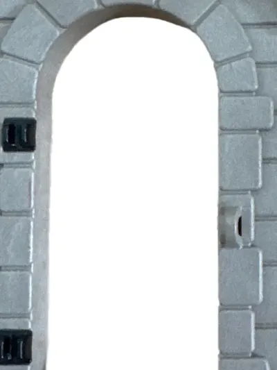 PLAYMOBIL Burgmauer mit Tor Bauset Kinder Grau