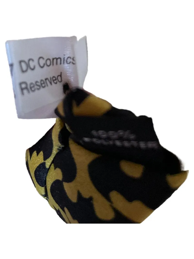 DC Comics Krawatte Herren Gelb Schwarz Batman Logo Muster Polyester 3