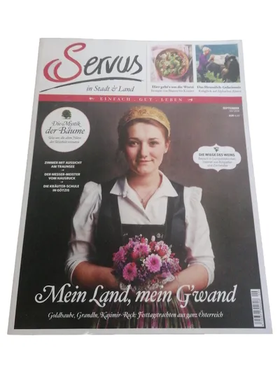 Servus Zeitschrift September 2019: Trachten, Kochen, Reise, Mode