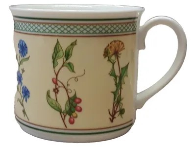 Villeroy & Boch Tasse Eden Blumenmuster Porzellan Beige Klassisch