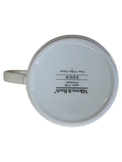 Villeroy & Boch Tasse Eden Blumenmuster Porzellan Beige Klassisch