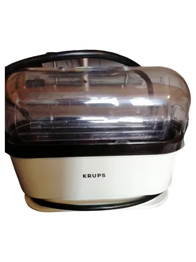 KRUPS Eierkocher Weiß Braun mit Deckel Bedienungsanleitung Vintage